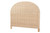 Bali & Pari Lanica Japandi Sun Bleached Rattan King Size Standalone Headboard Braided Sun Bleached Ivory-Wood/Rattan-Headboard-King By Wholesale Interiors