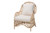 Bali & Pari Florence Bohemian Ivory Braided Rattan Arm Chair Regal 1-Ivory Rattan-CC By Wholesale Interiors