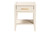Baxton Studio Primrose Mid-Century Ivory Fluted Wood 1-Drawer Nightstand SW8000-66NS-Ivory-NS By Wholesale Interiors