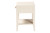 Baxton Studio Primrose Mid-Century Ivory Fluted Wood 1-Drawer Nightstand SW8000-66NS-Ivory-NS By Wholesale Interiors