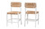 Bali & Pari Talli Bohemian Paper Loom And White Mahogany Wood 2-Piece Counter Stool Set CCP-02-Wood/White-CS By Wholesale Interiors