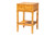 Bali & Pari Ghina Modern And Contemporary Natural Light Mappa Real Burl Wood 1-Drawer Nightstand SVN-1517B-Natural Burl Op1-Ghina-NS By Wholesale Interiors