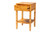 Bali & Pari Ghina Modern And Contemporary Natural Light Mappa Real Burl Wood 1-Drawer Nightstand SVN-1517B-Natural Burl Op1-Ghina-NS By Wholesale Interiors