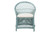 Bali & Pari Casilda Bohemian Light Blue Braided Rattan Arm Chair RCN 012-Light Blue Rattan-AC By Wholesale Interiors