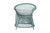Bali & Pari Casilda Bohemian Light Blue Braided Rattan Arm Chair RCN 012-Light Blue Rattan-AC By Wholesale Interiors