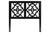 Baxton Studio Glaucia Modern Dark Brown Finished Wood Queen Size Headboard RH2004-Dark Brown-Queen-Headboard By Wholesale Interiors