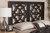 Baxton Studio Glaucia Modern Dark Brown Finished Wood Queen Size Headboard RH2004-Dark Brown-Queen-Headboard By Wholesale Interiors