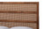 Fuller Walnut Wood King Size Platform Bed With Woven Rattan - SKU147060