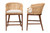Bali & Pari Lumajang Bohemian Light Honey Rattan And Wood 2-Piece Counter Stool Set Lumajang-Light Honey Rattan/Light Brown Wood-CS By Wholesale Interiors