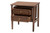 Baxton Studio Alyssa Japandi Walnut Brown Wood 2-Drawer Nightstand Woven With Rattan SW8000-86NS-Walnut-Nightstand By Wholesale Interiors