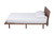 Baxton Studio Alyssa Japandi Walnut Brown Wood King Size Platform Bed SW8598-Walnut-King By Wholesale Interiors
