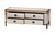 Baxton Studio Heaton Vintage Weathered White Canvas 4-Drawer Storage Bench JY24A052-White/Canvas-Bench By Wholesale Interiors