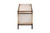Baxton Studio Heaton Vintage Weathered White Canvas 4-Drawer Storage Bench JY24A052-White/Canvas-Bench By Wholesale Interiors
