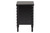 Baxton Studio Malinda Classic Black Wood 2-Drawer End Table With Spindle Legs JY24A172-Black/Wooden-End Table By Wholesale Interiors