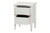Baxton Studio Malinda Classic White Wood 2-Drawer End Table With Spindle Legs JY24A172-Off White/Wooden-End Table By Wholesale Interiors