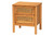 Baxton Studio Jenn Golden Brown Wood Japandi 3-Piece Storage Set With Distressed-Finished Rattan Adalyn-Distressed/NT Oak-3PC Storage Set By Wholesale Interiors