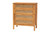Baxton Studio Jenn Golden Brown Wood Japandi 3-Piece Storage Set With Distressed-Finished Rattan Adalyn-Distressed/NT Oak-3PC Storage Set By Wholesale Interiors