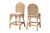 Bali & Pari Bilu Bohemian Natural Rattan 2-Piece Counter Stool Set DC829-CB-Bilu-Light Honey Rattan-Counter Stool By Wholesale Interiors