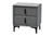 Baxton Studio Etienne Modern Slate Grey Velvet 2-Drawer Nightstand BBT3175 A4-Dark Grey-NS By Wholesale Interiors