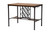 Baxton Studio Vintner Industrial Brown And Black Pub Table With Built-In Wine Cage CDC252-PT TABLE By Wholesale Interiors