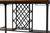 Baxton Studio Vintner Industrial Brown And Black Pub Table With Built-In Wine Cage CDC252-PT TABLE By Wholesale Interiors