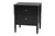 Baxton Studio Lucera Mid-Century Black Twin Size 4-Piece Bobbin Bedroom Set MG0110-4-Black-Twin 4PC Bedroom Set By Wholesale Interiors