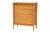 Baxton Studio Lucera Mid-Century Oak Brown Bobbin Wood 4-Drawer Chest MG9011-NT Oak-4DW-Chest By Wholesale Interiors