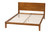Baxton Studio Aldith Japandi Walnut Brown Toolless Assembly Queen Platform Bed BBT61232-Tooless-Walnut-Queen By Wholesale Interiors