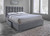 Baxton Studio Sarter Contemporary Grid-Tufted Grey Fabric Upholstered Storage King-Size Bed With 2-Drawer CF8498-King-Grey By Wholesale Interiors
