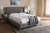 Baxton Studio Adelaide Retro Modern Light Grey Fabric Upholstered King Size Platform Bed Cf8862 Light Grey King By Wholesale Interiors