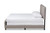 Baxton Studio Annalisa Modern Transitional Grey Fabric Upholstered Button Tufted King Size Panel Bed Annalisa-Grey-King By Wholesale Interiors