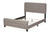 Baxton Studio Annalisa Modern Transitional Grey Fabric Upholstered Button Tufted King Size Panel Bed Annalisa-Grey-King By Wholesale Interiors