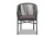Baxton Studio Marcus Modern And Contemporary Grey Finished Rope And Metal Outdoor Dining Chair WA-5144-Grey-DC By Wholesale Interiors