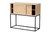 Baxton Studio Amelia Mid-Century Modern Transitional Natural Brown Finished Wood And Natural Rattan Sideboard Buffet LCF20003-Rattan/Metal-Sideboard By Wholesale Interiors
