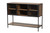 Baxton Studio Cardea Modern Industrial Walnut Brown Finished Wood And Black Metal 2-Door Sideboard LCF20247-Wood/Metal-Sideboard By Wholesale Interiors