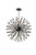 Elegant Lighting Hanging D38 H38 L24 Black 2550D38Bk