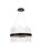 Elegant Lighting Dallas 20 Inch Round Crystal Pendant In Black 3000D20Bk