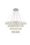 Elegant Lighting Monroe Integrated Led Chip Light Chrome Chandelier Clear Royal Cut Crystal 3503G41C