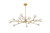 Elegant Lighting Graham 18 Light Pendant In Gold 3509D48G