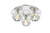 Elegant Lighting Graham 3 Light Ceiling Lamp In Chrome 3509F12C