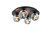 Elegant Lighting Graham 4 Light Ceiling Lamp In Black 3509F14Bk