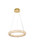 Elegant Lighting Bowen Hang D18 H2 5 Led 24W Dim 3Cct Satin Gold 3800D18Sg