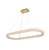 Elegant Lighting Bowen Hang L41 5 W18 H2 5 Led 48W Dim 3Cct Satin Gold 3800D42L1Sg