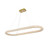 Elegant Lighting Bowen Hang L50 5 W20 H2 5 Led 56W Dim 3Cct Satin Gold 3800D50L1Sg
