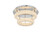 Elegant Lighting Bowen Flush Mount D18 H10 Led 36W Dim 3Cct Chrome 3800F18L2C