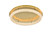 Elegant Lighting Bowen Flush D33 5 H5 5 Led 46W L1 Satin Gold 3800F33Sg