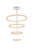 Elegant Lighting Bowen Hang D41 7 H24 5 Led 160W L4 Chrome 3800G41C