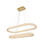 Elegant Lighting Bowen Hang L41 5 L33 5 W18 H12 Led 96W Dim 3Cct Satin Gold 3800G42L2Sg