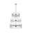 Elegant Lighting Serephina 36 Inch 3 Tiers Crystal Round Chandelier Light In Chrome 6200G36L3C