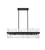 Elegant Lighting Serephina 42 Inch Crystal Rectangle Chandelier Light In Black 6200G42Bk
